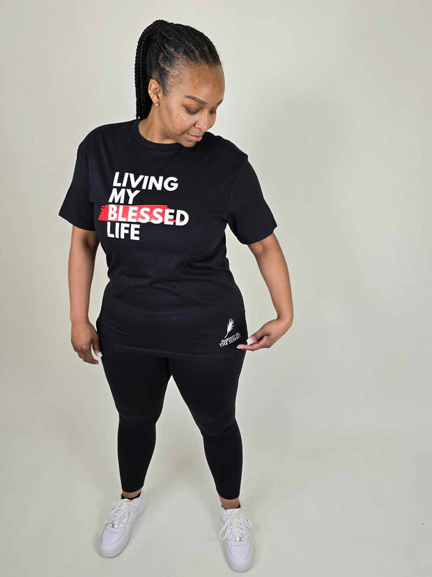 LIVING MY BLESSED LIFE UNISEX TEE